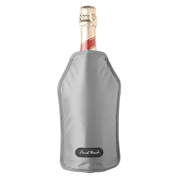 Final Touch Wine Sleeve Chiller - Gray