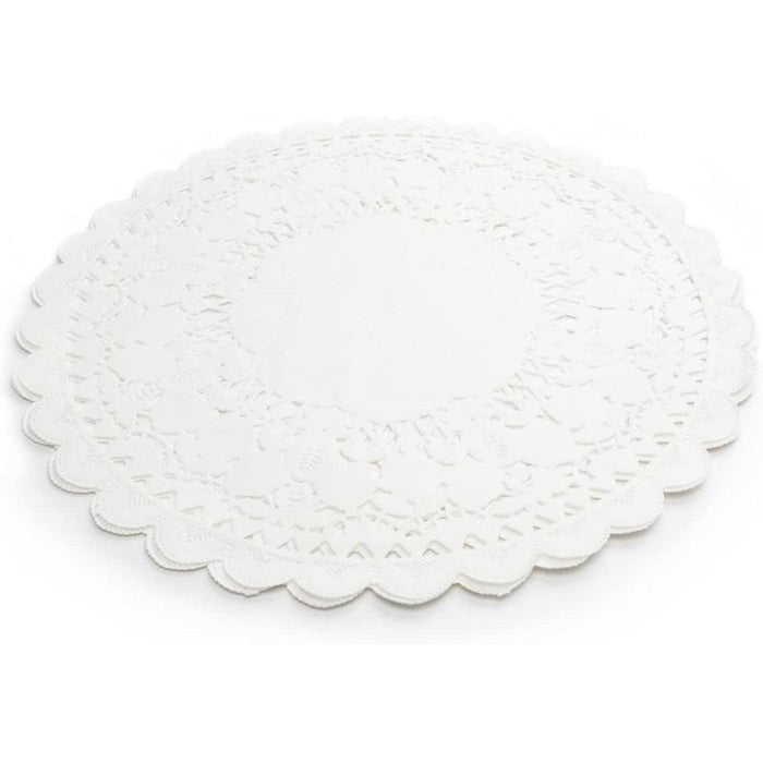 Fox Run 12" Round Paper Lacie Doilies Pack of 12
