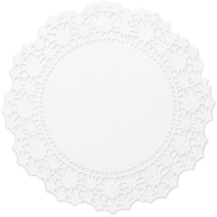 Fox Run 6.5" Round Paper Lace Doilies 24 Pack