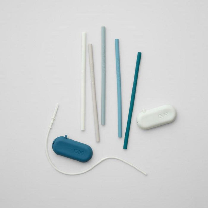 GIR Standard 5-Pack Silicone Straw Set - Mist