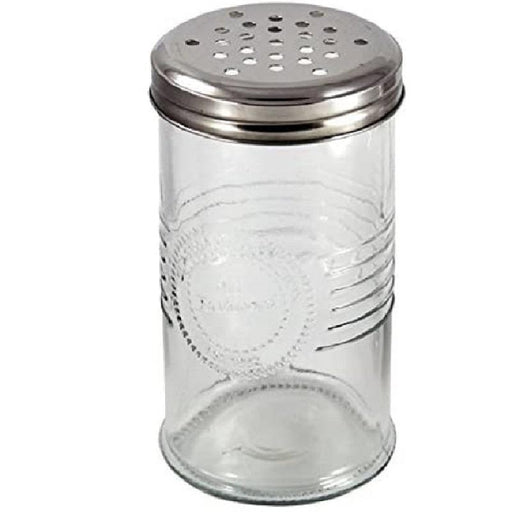Glass Spice Jar 6 oz With White Plastic Lid - Fante's Kitchen Shop