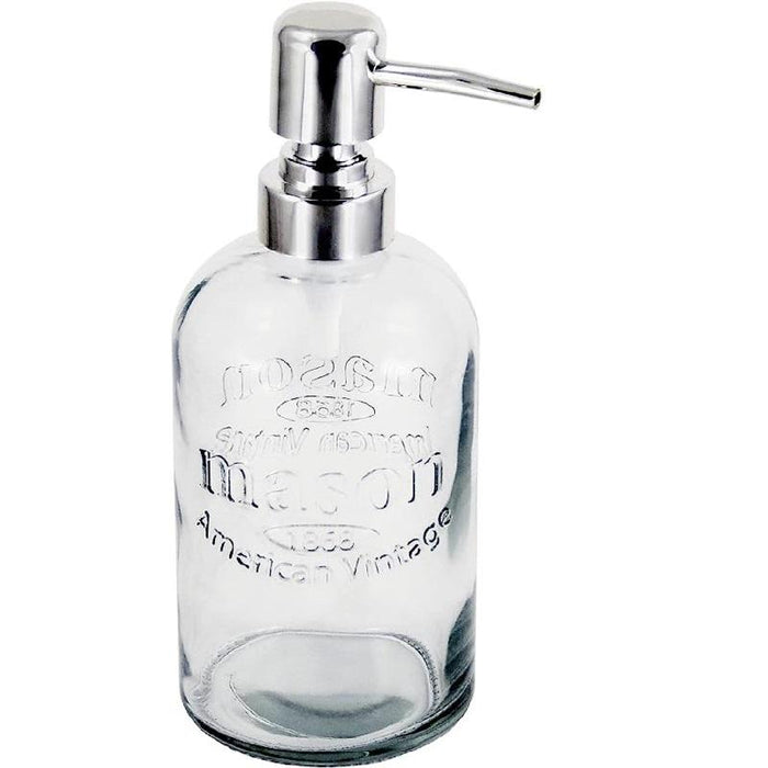 Grant Howard 16-oz Round Mason Glass Soap Dispenser