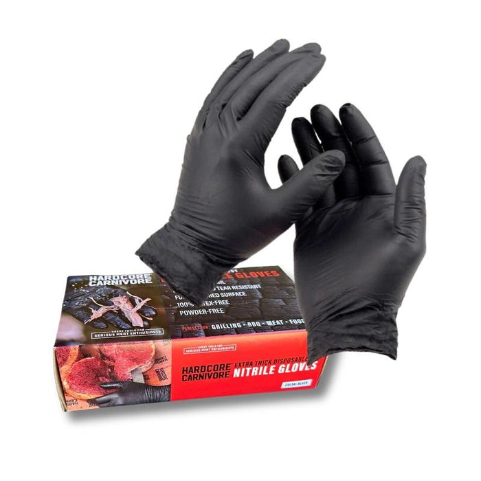 Hardcore Carnivore Disposable Nitrile Gloves- 50 pack