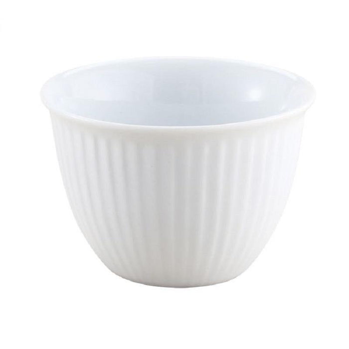 Harold 5-oz Ribbed Ceramic Custard Cup