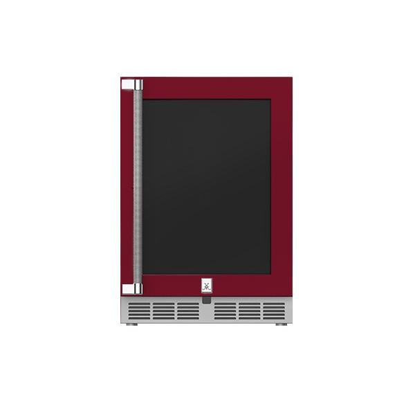 Hestan 24" 2-Zone Refrigerator for Wine Storage, Right Hinged, Glass Door, with Lock