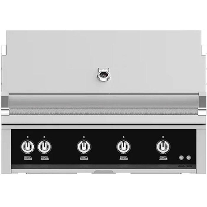 Hestan 42" Built-In Grill with 3 Trellis burners, 1 Sear Burner and Rotisserie, Propane, Stealth/Bla