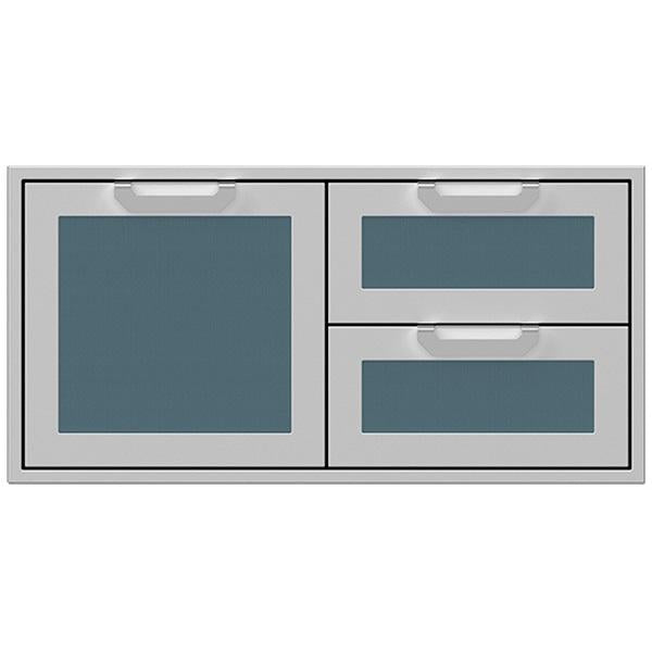 Hestan 42" Double Combo Storage Door/Drawers, Marquise Panels
