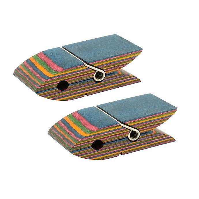Island Bamboo Rainbow Pakkawood Bag Clips set/2 - Faraday's Kitchen Store
