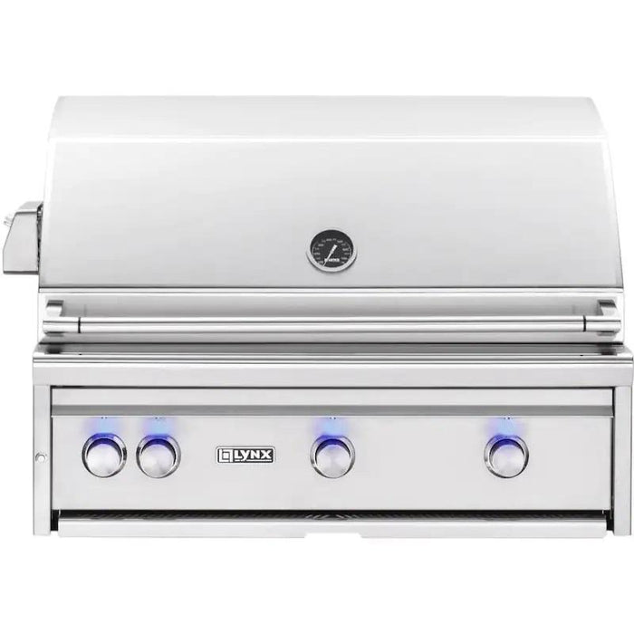Lynx Pro 36" Built-In All Infrared Trident Natural Gas Grill w/ FlameTrak & Rotisserie