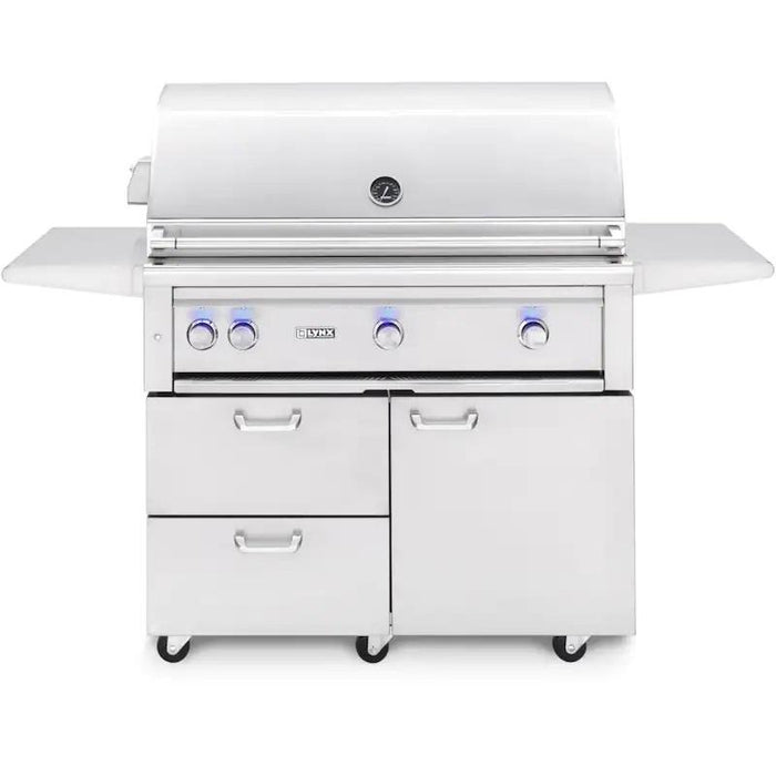 Lynx Pro 42" Freestanding NG Grill with Infrared Burner and Rotisserie