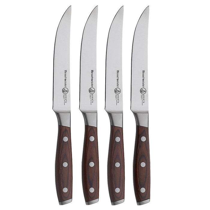Messermeister Avanta 4 pc Pakkawood Steak Knife Set