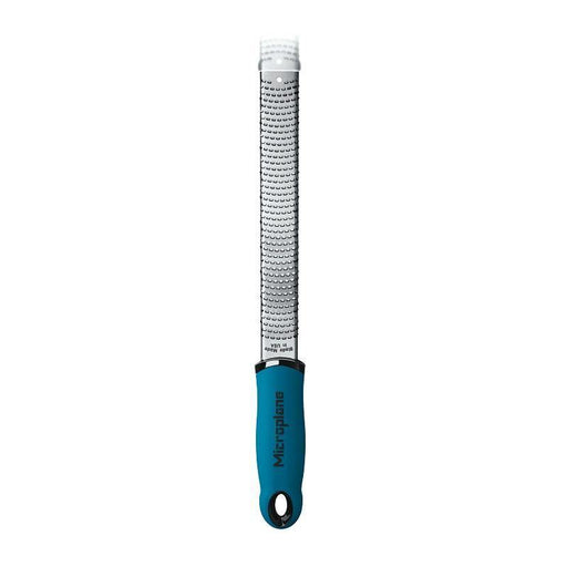 Microplane Premium Zester & Grater, Turquoise Handle - Faraday's Kitchen Store