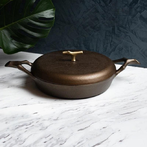 Nest Homeware 9 Inch Cast Iron Skillet with Lid
