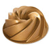 Nordic Ware Heritage "Swirl" 10-Cup Bundt Pan with Gold Nonstick Finish - Faraday's Kitchen Store