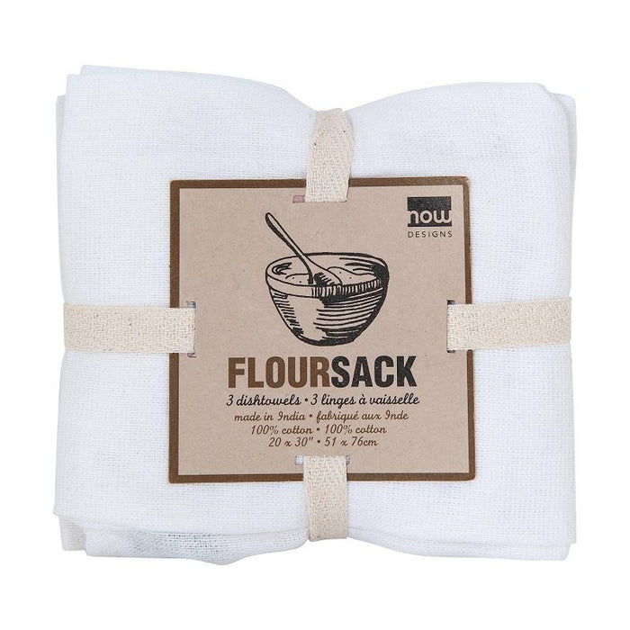 Now Designs Floursack Tea Towels - White