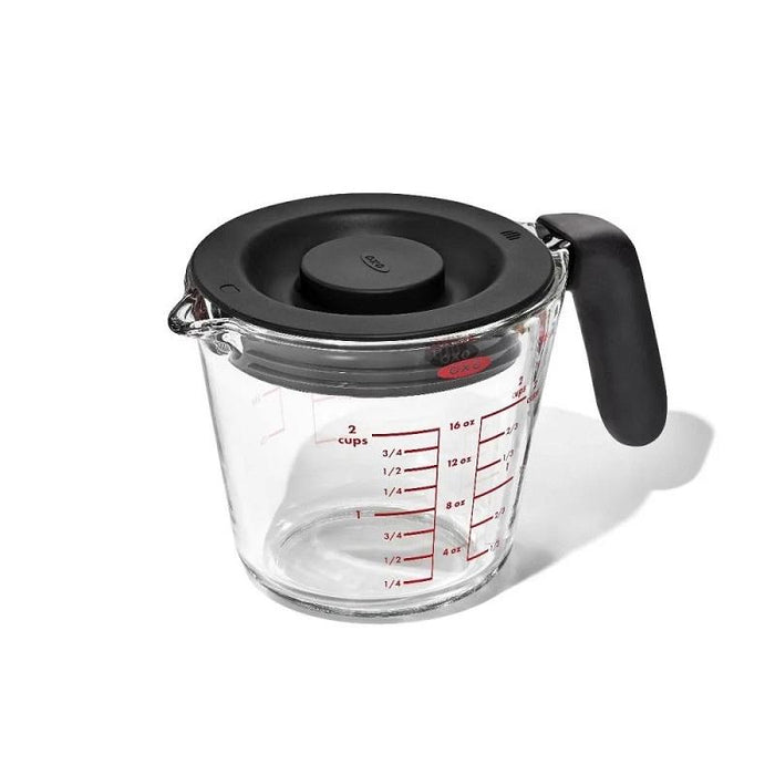 OXO 2-Cup Glass Measuring Cup with Lid