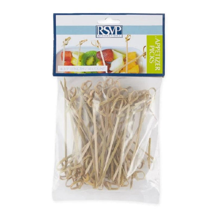 RSVP Bamboo Knot Picks - 50 Count