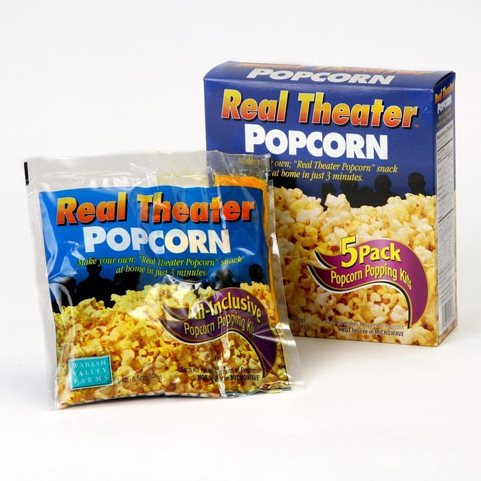 Wabash 5 Pack Real Theater Popcorn Popping Kit