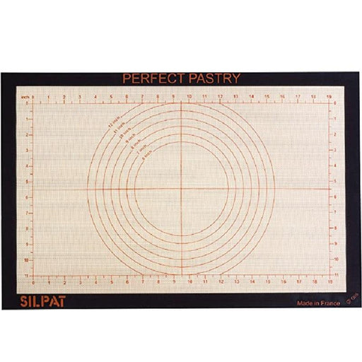 Tovolo Pro-Grade Sil Pastry Mat with Reference Marks for Baking