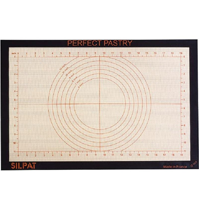 Silpat Perfect Pastry Non-Stick Silicone Countertop Workstation Mat, 15-1/8" x 23"
