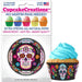 Sugar Skull Cupcake Liners 32/Pack - Faraday's Kitchen Store