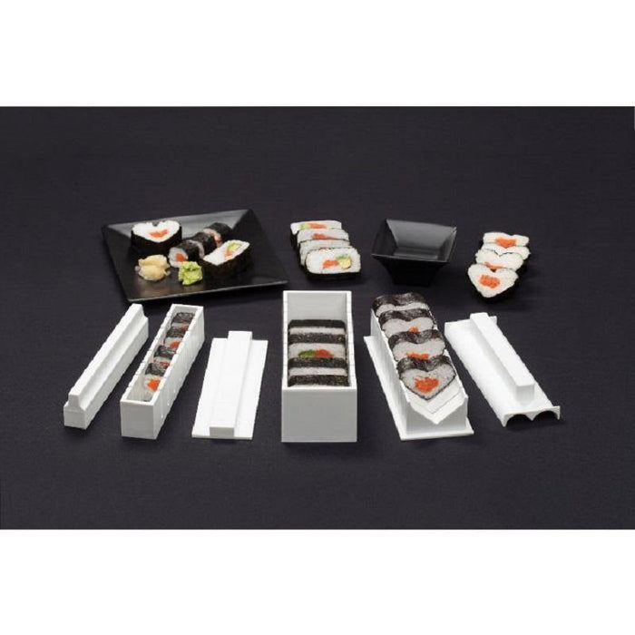 New Sushi Maker Kit Rice Roll Mold Kitchen DIY Easy Chef Set Mould Roller  Cutter