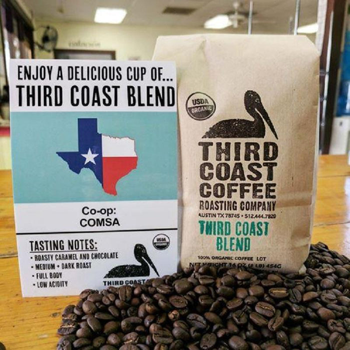 Third Coast Coffee- Third Coast Blend 12 oz - Whole Beans