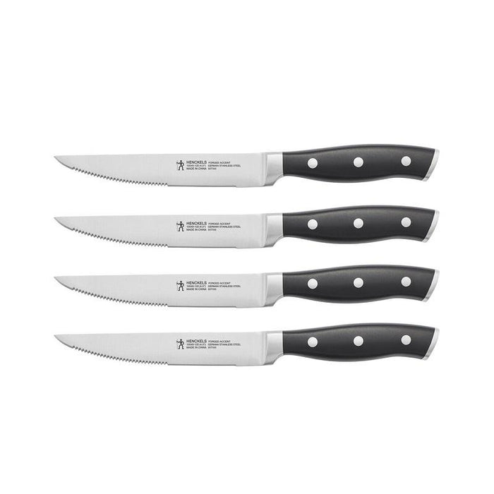 Serrated Steak Knife Set | Solid Stainless Steel Steak Knives | Meat Knives  Set, Meat Cutter Knife, Meat Kitchen Knife Set for Men & Women | Serrated