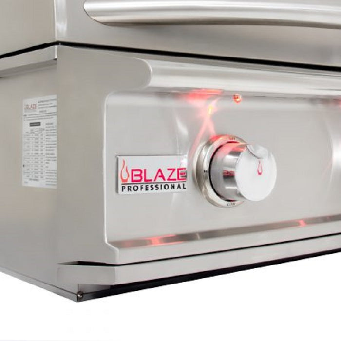 Blaze 34" Professional LUX 3 Burner Built-In Gas Grill With Rear Infrared Burner - LP