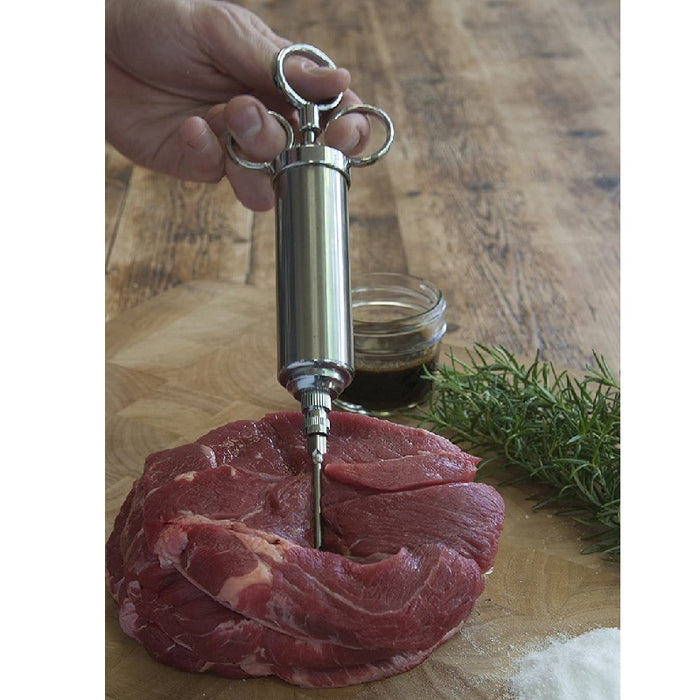 Charcoal Companion Stainless Steel Marinade Injector